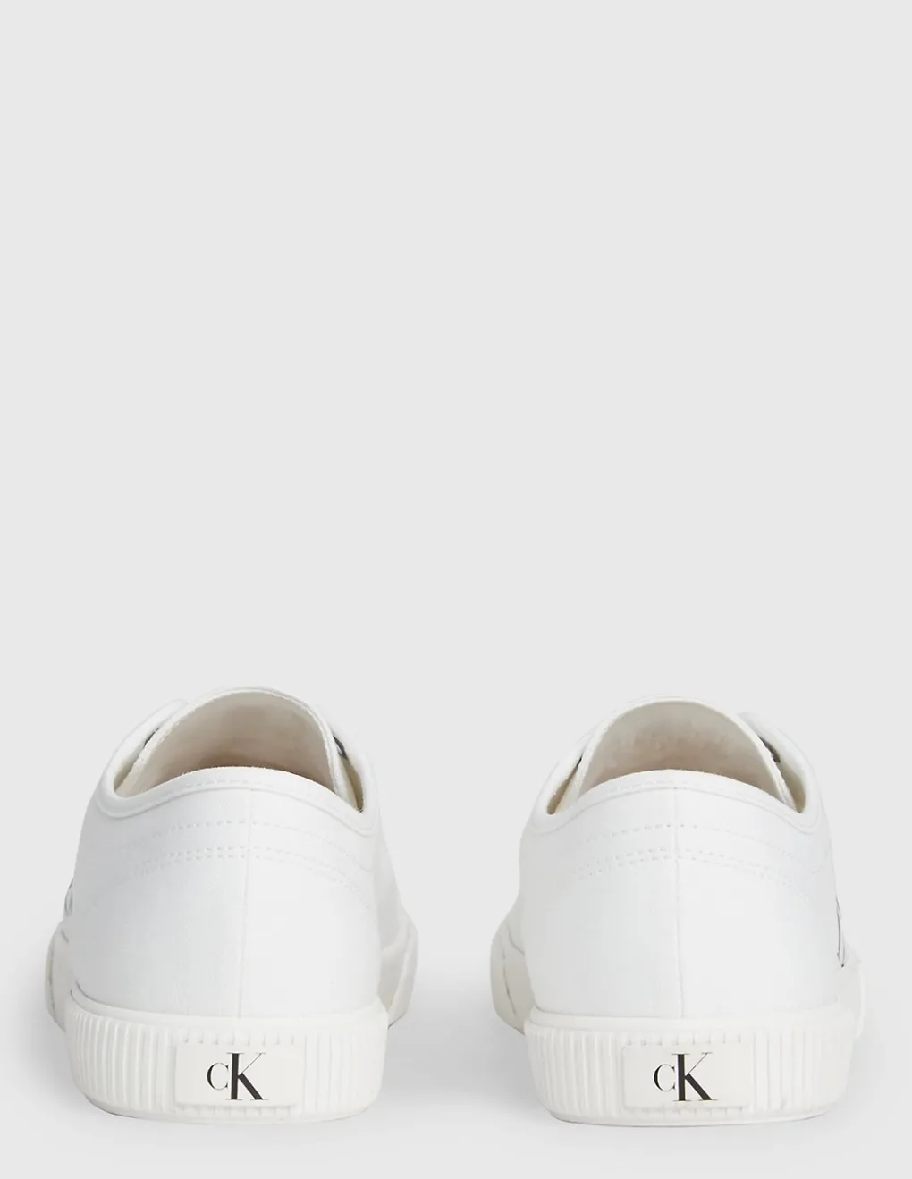 Hot calvin klein Baskets de ville homme ess vulcanized low toile blanc