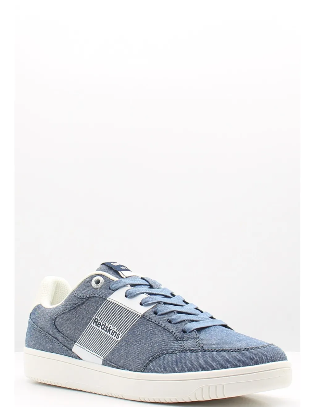 New redskins Baskets de ville homme glamour Bleu Denim/Blanc