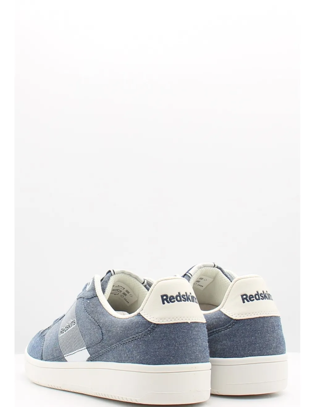 New redskins Baskets de ville homme glamour Bleu Denim/Blanc