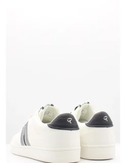 Clearance redskins Baskets de Ville Homme Granada Cuir Blanc