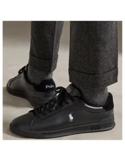 Best ralph lauren Baskets De Ville Homme Héritage Court Noir