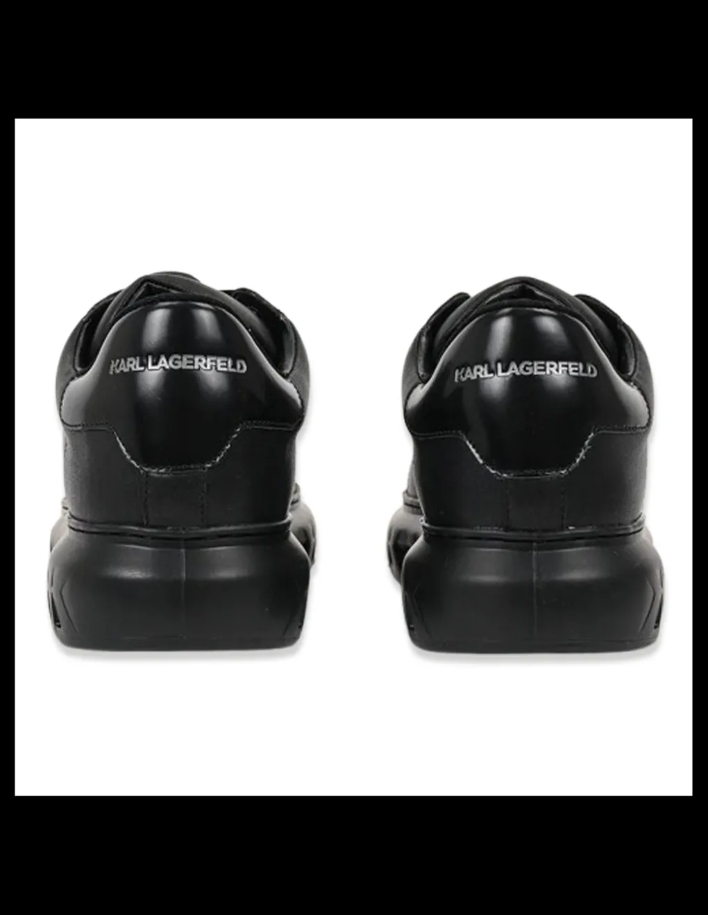 Discount karl lagerfeld Baskets De Ville Homme Kapri Kite Lo Lace Cuir Noir
