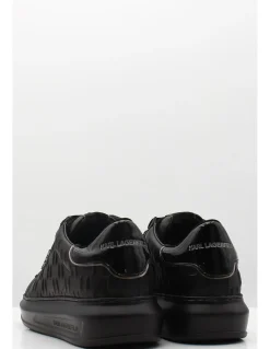 Online karl lagerfeld baskets de ville homme kapri mens monogram emboss lo cuir noir