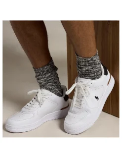 ralph lauren Baskets De Ville Homme Master Court Blanches