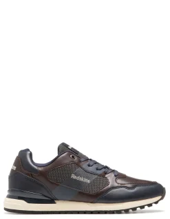 New redskins Baskets de Ville Homme Obvious 2 Cuir Marron/Bleu Marine