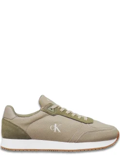 Best calvin klein Baskets de Ville Homme Runner Sock Laceup M Kaki