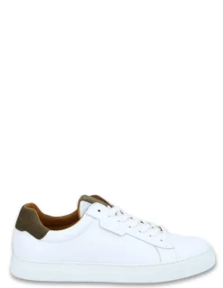 New schmoove baskets de ville homme spark clay cuir blanc/marron