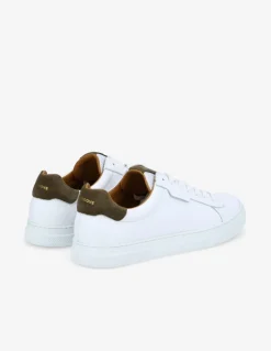 New schmoove baskets de ville homme spark clay cuir blanc/marron