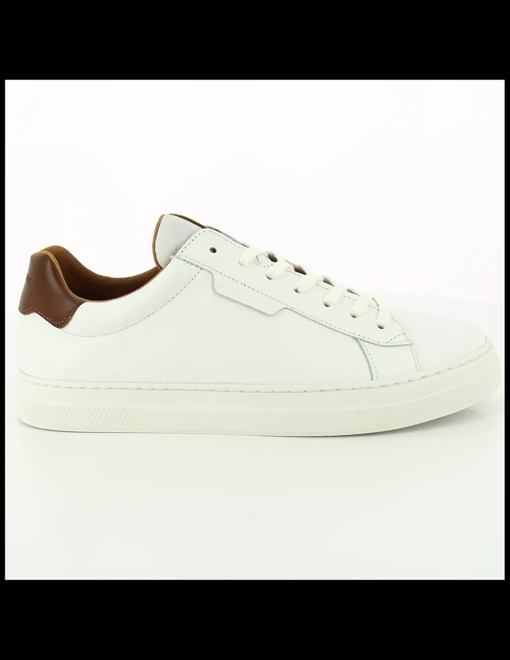 Hot schmoove baskets de ville homme spark clay cuir blanc/marron