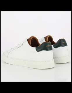 New schmoove baskets de ville homme spark clay cuir blanc/noir