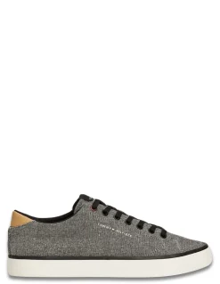 Clearance tommy hilfiger Baskets de ville Homme Th Hi Vulc Low Chambray Noir/Gris