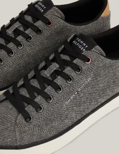 Clearance tommy hilfiger Baskets de ville Homme Th Hi Vulc Low Chambray Noir/Gris