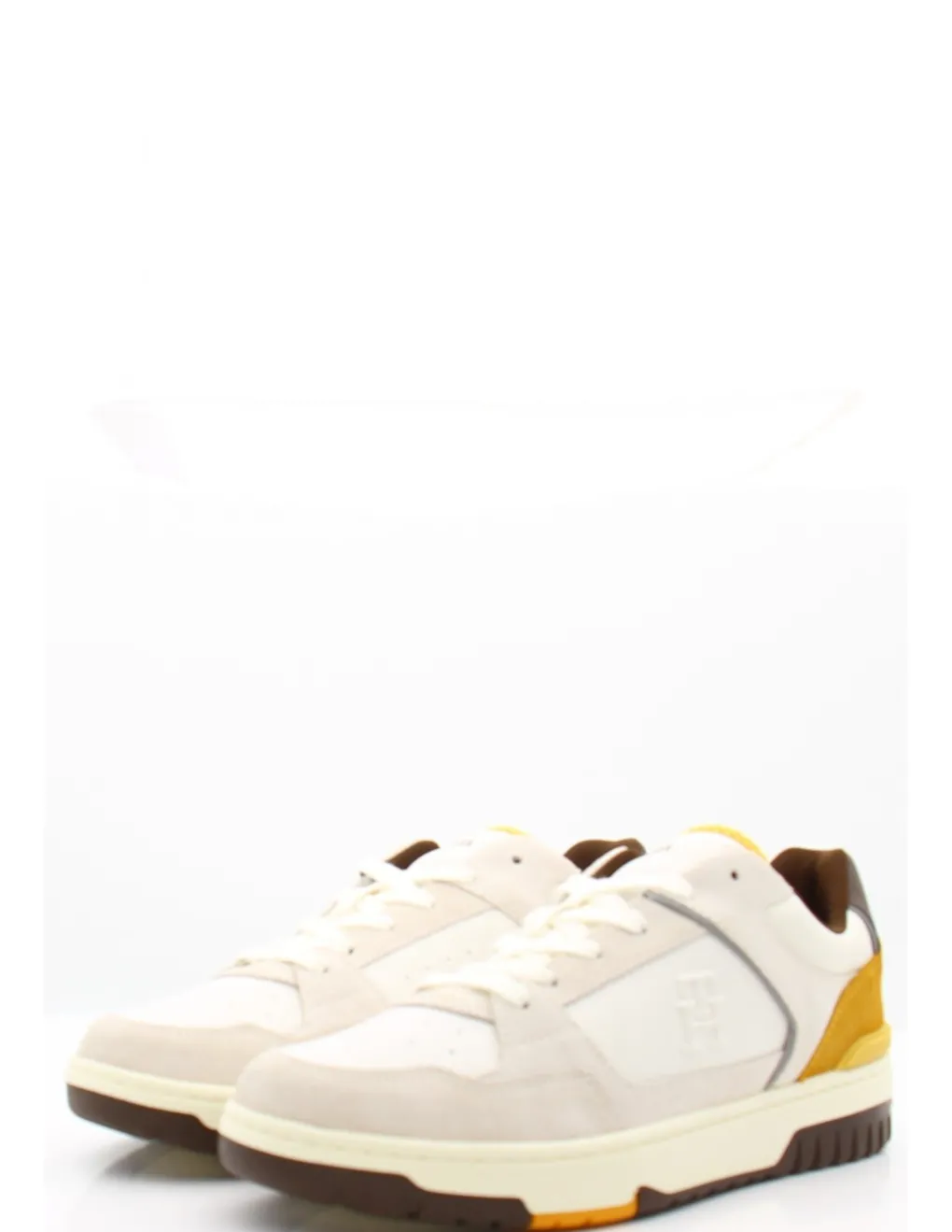 New tommy hilfiger Baskets de Ville Homme th basket street lth white cognac