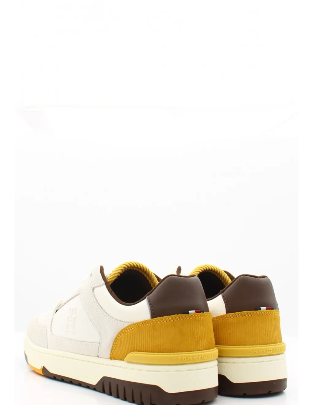 New tommy hilfiger Baskets de Ville Homme th basket street lth white cognac