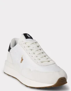 Clearance ralph lauren Baskets de ville homme train 89 blanc