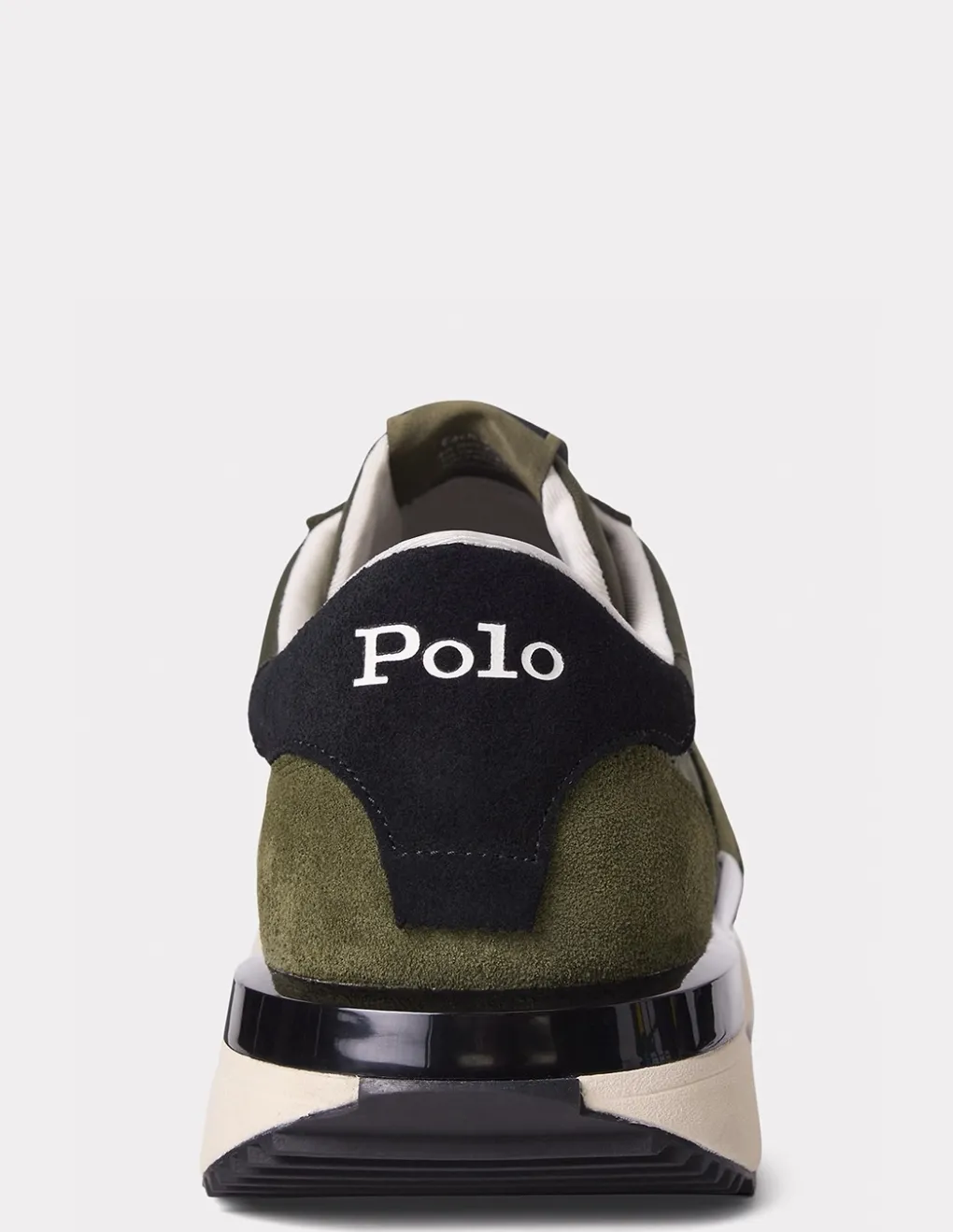 Outlet ralph lauren Baskets de ville homme train 89 dain vert kaki