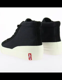 Clearance levi's baskets de ville montante homme ls1 high noir/blanc