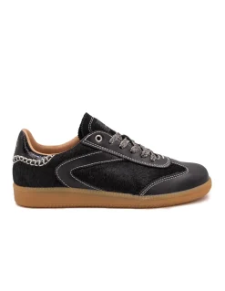 Clearance 0-105 Baskets de Ville Nova Mocassin Noir Cuir
