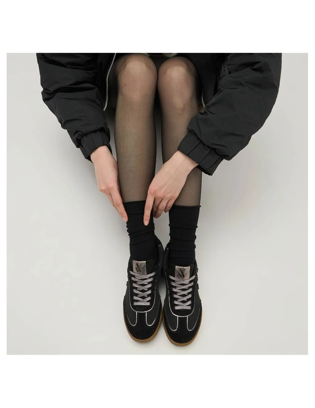 Outlet vanessa wu Baskets de Ville Suzanne Noir