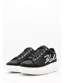 Hot karl lagerfeld Baskets Femme Kapri Signia Rhinestone Lo Black/Strass