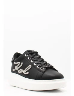 Hot karl lagerfeld Baskets Femme Kapri Signia Rhinestone Lo Black/Strass