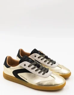 New 0-105 Baskets Femme Nova Bling Dorée