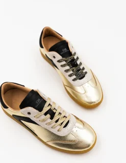 New 0-105 Baskets Femme Nova Bling Dorée