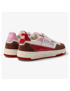 New caval Baskets Femme Playground White/ Pink/ Red/ Brown