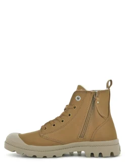 New palladium baskets fourrées femme pampa hi zip nubuck marron