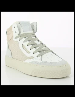 semerdjian baskets montantes femme trevo 7538 cuir blanc