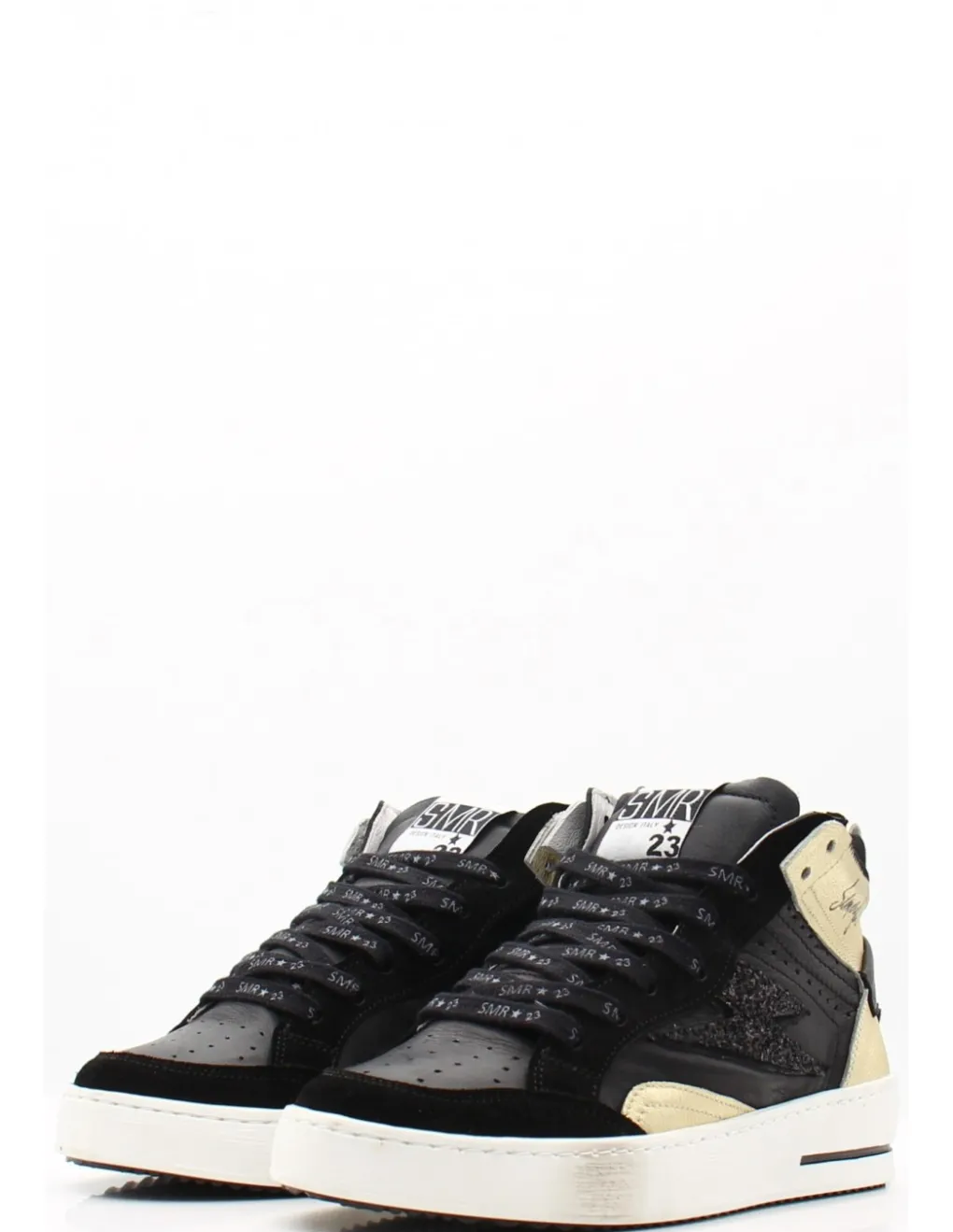 Hot semerdjian Baskets Montantes Mistral Noir Or