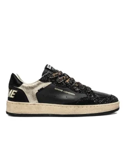 Discount crime london Baskets Tendance Femme Chelsea noir/or