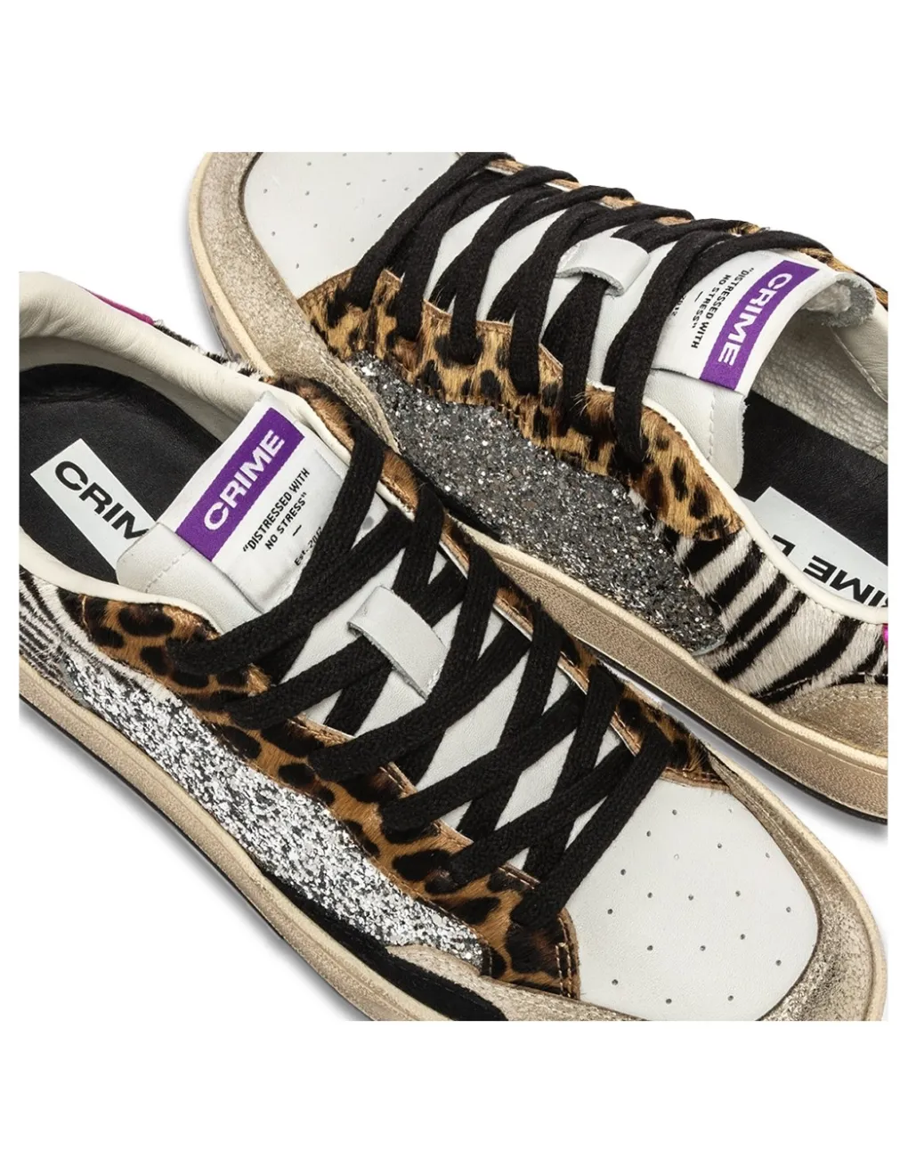New crime london Baskets Tendance Femme Chelsea Multicolor