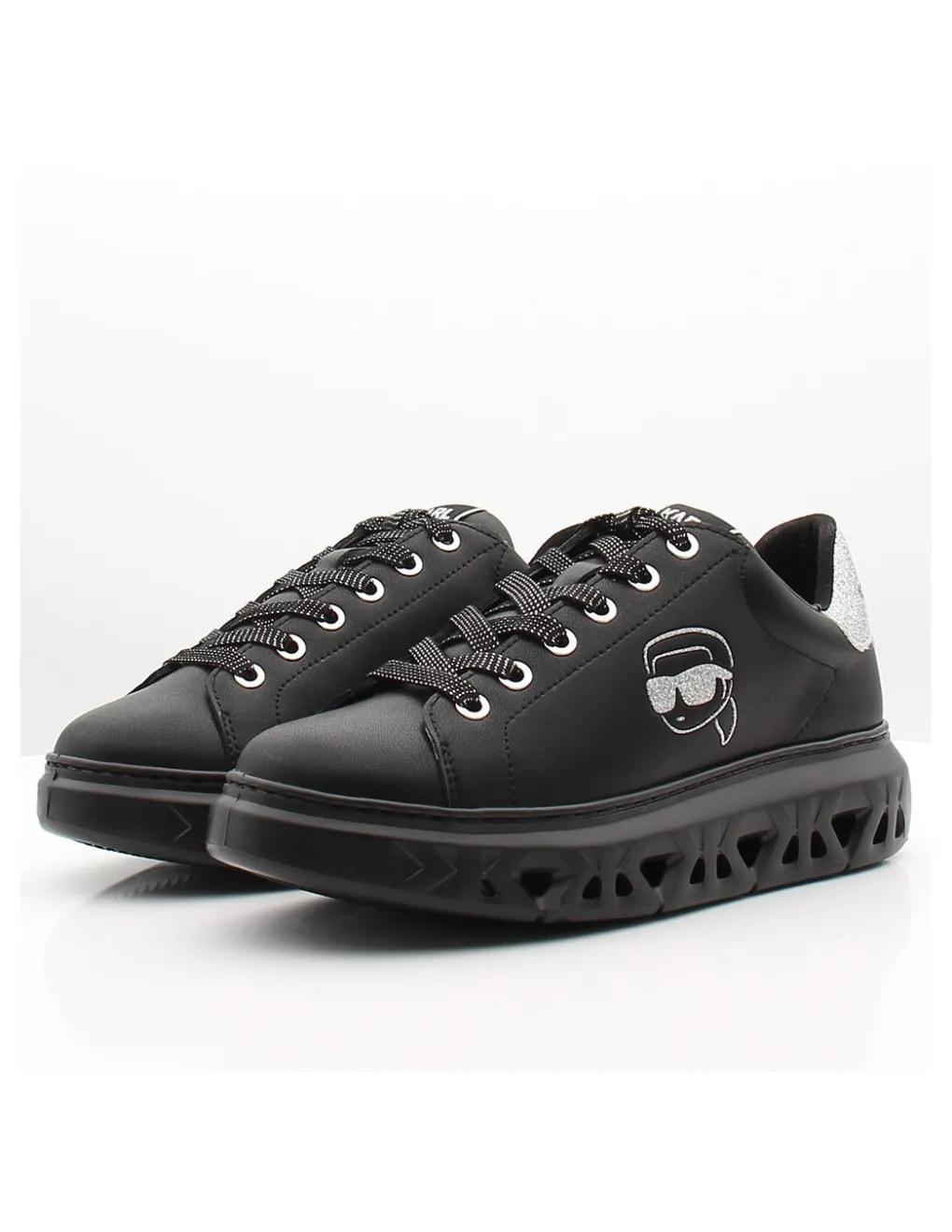 Online karl lagerfeld Baskets Tendance Femme Kapri Kite Outline Lo Lace Noir