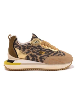 Discount 0-105 Baskets Tendance Femme Lenox Léopard