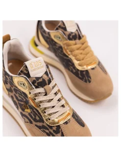 Discount 0-105 Baskets Tendance Femme Lenox Léopard
