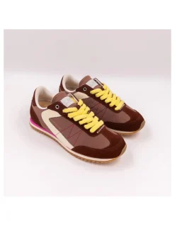 Online 0-105 Baskets Tendance Femme Lina Cognac