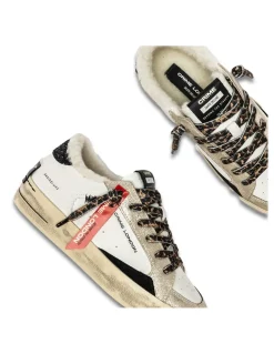 Sale crime london Baskets Tendance Femme Sk8 Cuir blanc