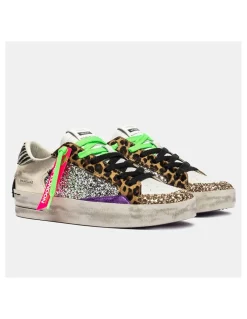 crime london Baskets Tendance Femme sk8 deluxe multicolor