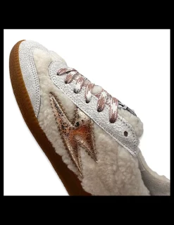 Clearance semerdjian Baskets Ville Femme Hailey Gris Clair/ Rose Gold