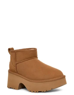 Sale ugg Boots Compensées Classic Ultra Mini New Heights Chesnut