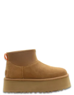 Sale ugg Boots Compensées femme classic mini dipper daim chestnut