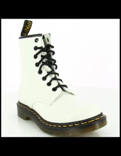 Best dr martens boots femme 1460 cuir verni blanc