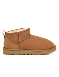Outlet ugg boots femme classic ultra mini daim chestnut