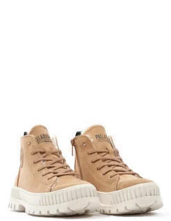 Hot palladium Boots Femme Pallashock Zip Warm Camel