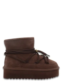 New colors of california Boots Femme platform mountain look brown
