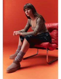 Best colors of california boots femme platfrom winter boot in suede