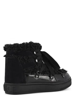 colors of california Boots Femme snowboot fur and velvet black