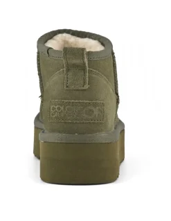 Sale colors of california Boots Fourrées Compensées Platfrom Winter Boot In Suede Military