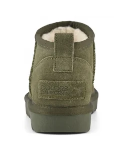 Best colors of california Boots Fourrées short winter boot in suede kaki